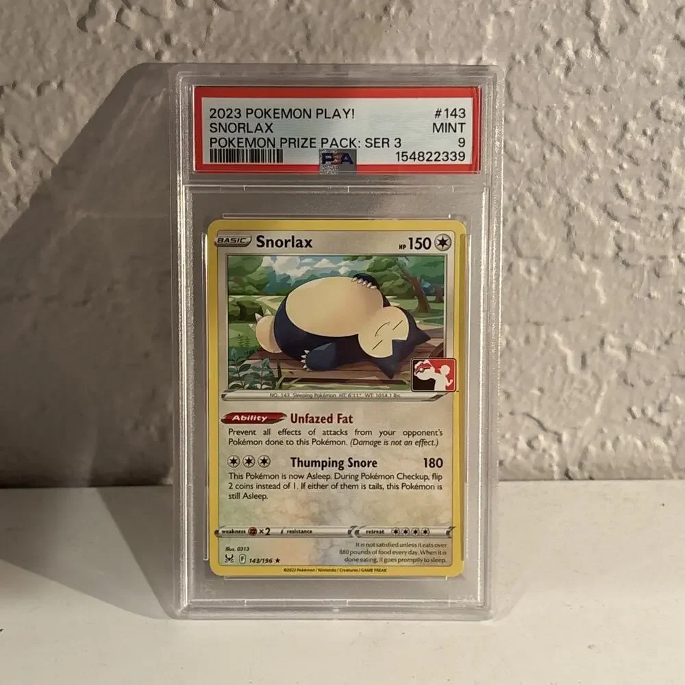 Snorlax 143/196 Prize Pack Series 3 PSA 9